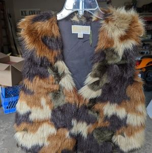 Faux fur vest
